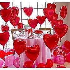 RPH Heart Shape Balloons Red Color Latex Quality For Valentines, Anniversary, Baby shower, Proposal day Parties Pack Of 35 material Rubber