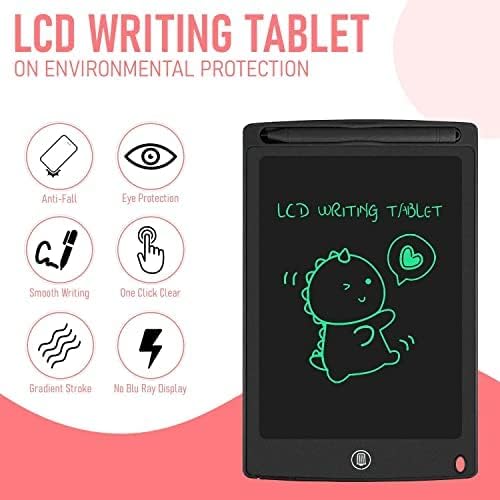 GROOVYDUDZ LCD Writing Tablet for Kids 8.5 Inch | Reusable Slate Pad for Boys & Girls | Drawing, Doodle & Study Tab for Age 2-10 Years | Screen-Free Toys for Learning & Fun Activities