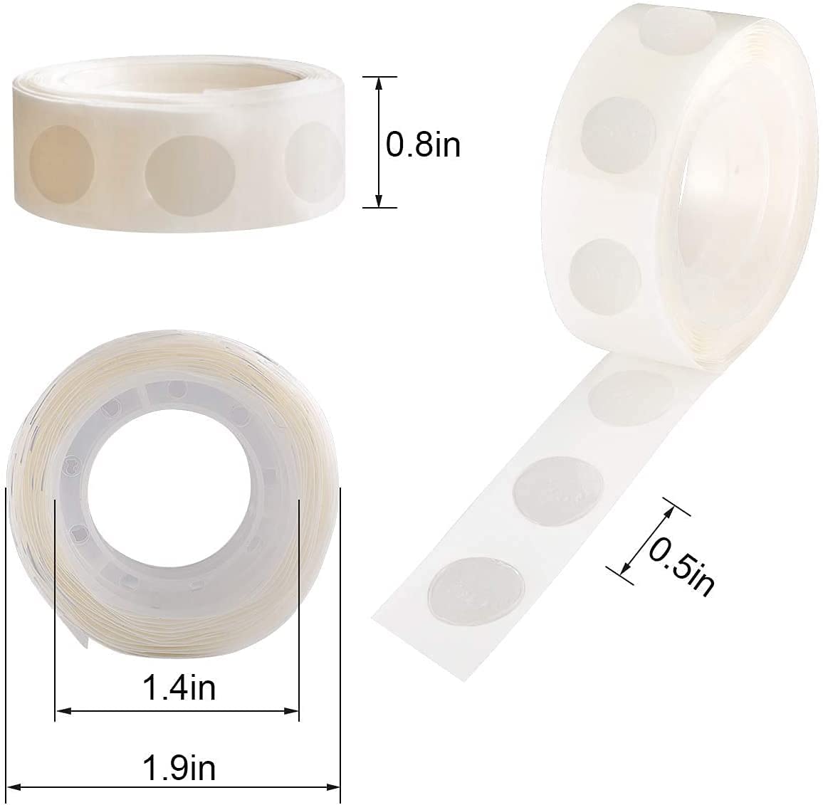 Balloon Hand Pump Flower Clips Ribbon Curling Ribbon and Glue Dot Tape Combo of 12 Pcs(multicolour),material-Plastic