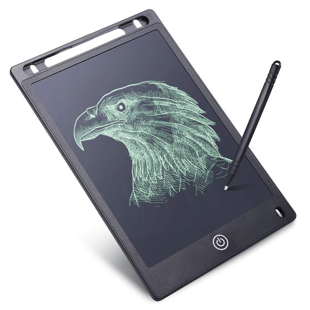 GROOVYDUDZ LCD Writing Tablet for Kids 8.5 Inch | Reusable Slate Pad for Boys & Girls | Drawing, Doodle & Study Tab for Age 2-10 Years | Screen-Free Toys for Learning & Fun Activities