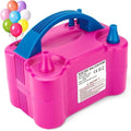GROOVYDUDZ 220V 600W Dual Nozzle Electric Air Balloon Pump Machine - Pack of 1 Balloon Pump Machine | Balloon Blower Machine | Balloon Pumper | Balloon Inflator Pump Electric (Pink)