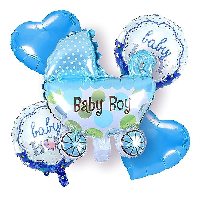 Welcome Home Baby Decoration Combo Welcome Baby Boy Banner Decoration Kit Big Size Cutouts Cake Topper Welcome Boy Decoration Baby Shower Decoration Items - 14pcs