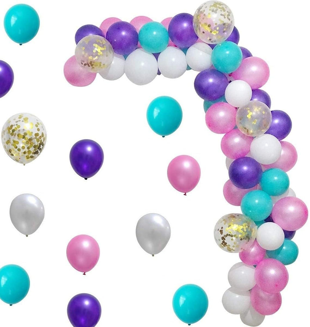 Unicorn Theme Birthday Decorations Combo Set- 67Pcs Kit with Happy Birthday Banner, Head Foil, Metallic Balloons - Happy Birthday Decoration Kit for Girls/Unicorn Birthday Decorations