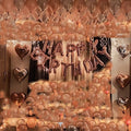 Happy birthday decoration items for girl,boy combo, SetPcs Balloon Garland Kit - 83pcs -Rose Gold Balloons, Confetti Ballon, Heart & Star Foil Balloons