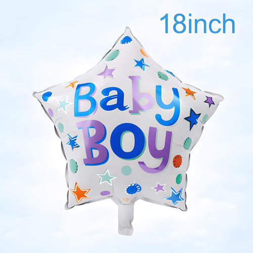 1st Birthday Balloons for Boys Set of 5 Pcs | First Birthday Decoration for Baby Boy | 1st Birthday Foil Balloon | Prince Theme 1st Birthday Decorations Items