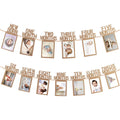 GROOVYDUZ 1-12 Month Photo Frame Banner - Set of 1 Photo Banner for First Birthday(Cardstock) | Baby Photo Frame 0 to 12 Months | New Born 0 to 12 Month Photo Frame | Bday Photo Banner 1st Birthday
