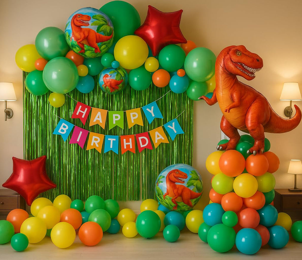 Jungle Theme Decoration Animal Theme Birthday Party Decorations, Animal Balloons, Birthday Balloon (Multicolor, Pack of 49)